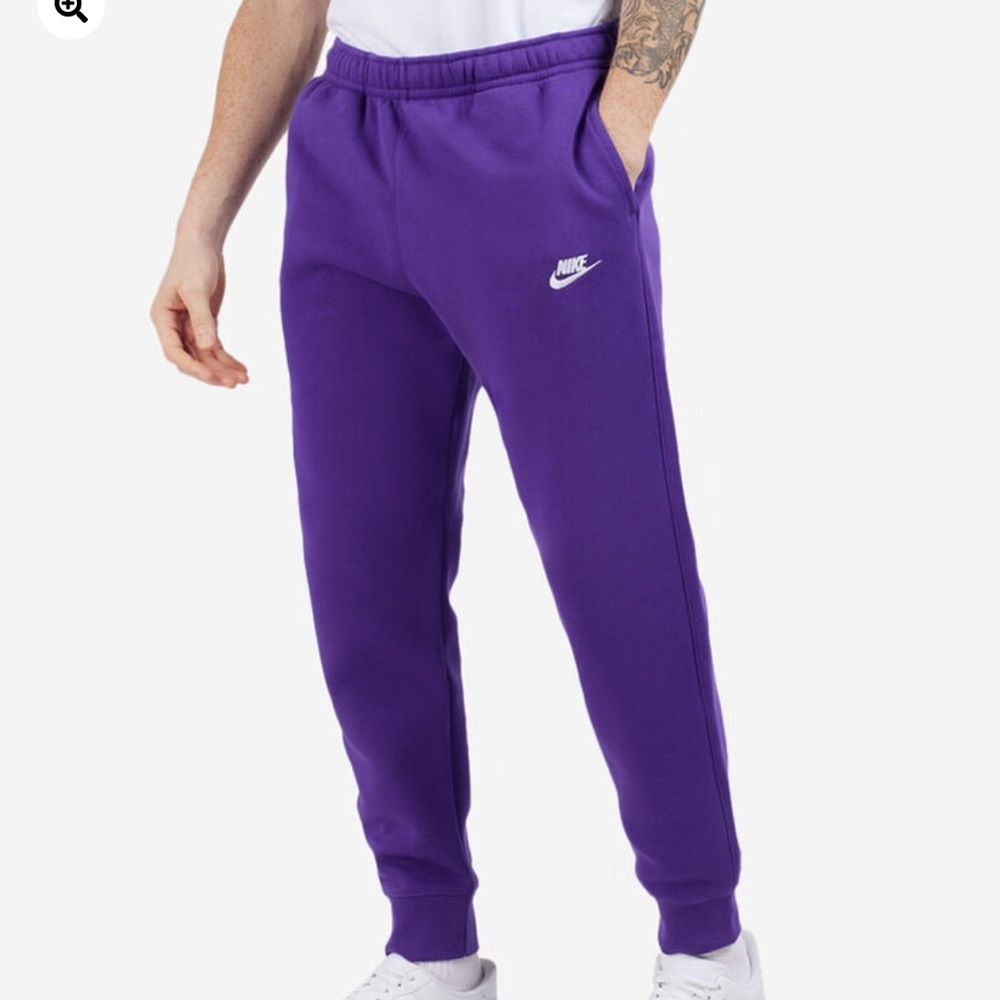 Dark purple Nike joggers